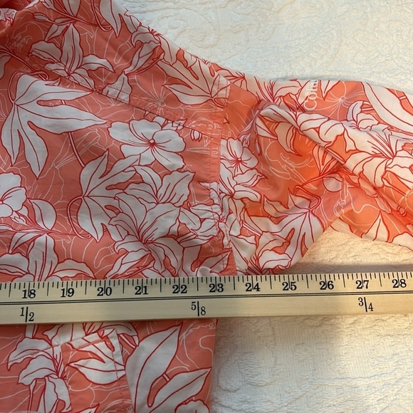 NWT Columbia Little Fields light jacket, orange/white flowers. Womens size L. - Picture 10 of 10